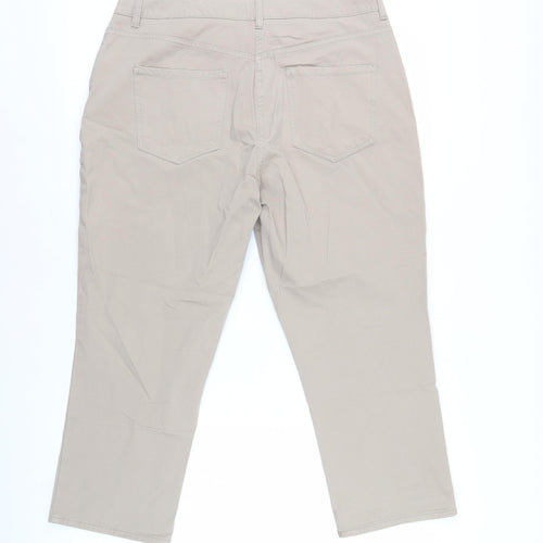 Maine New England Beige Women's Straight Trousers Size 12