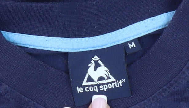 Le Coq Sportif Men's Blue Medium Graphic T-Shirt