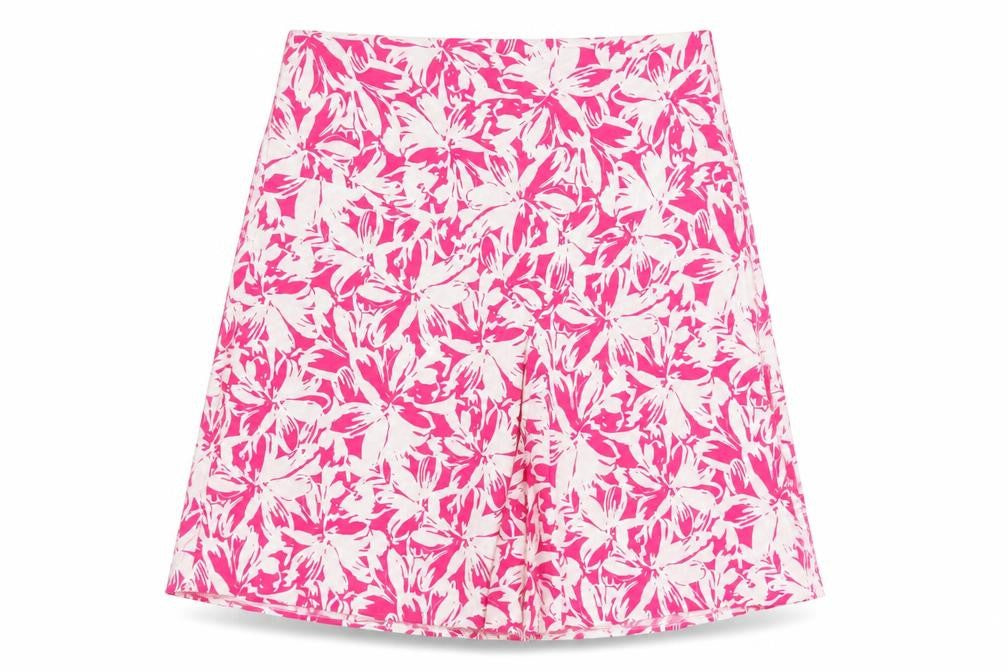 Marks and Spencer Women's Pink Knee Length Floral Skirt
