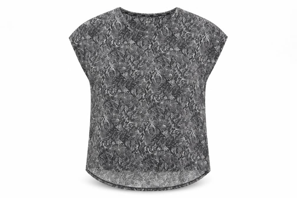 Marks and Spencer Women's Black Animal Print Top UK 24