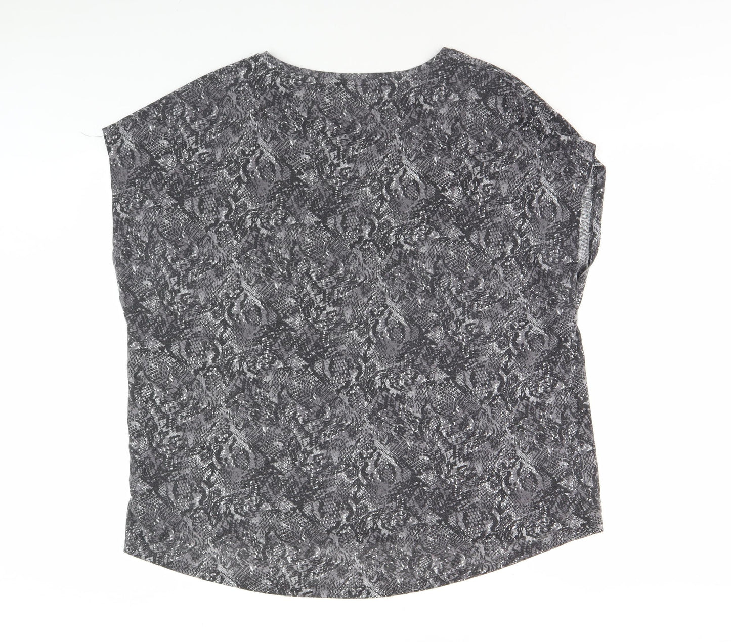 Marks and Spencer Women's Black Animal Print Top UK 24