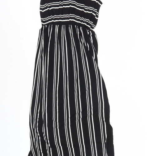 Warehouse Women's Black Striped Tank Dress Size 10