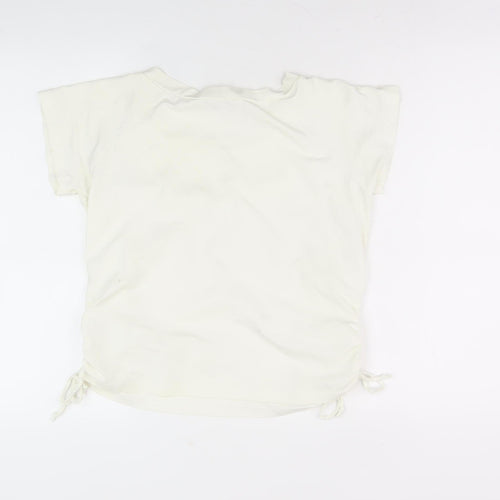 Lakeland Women's Ivory T-Shirt, Size 14, Adjustable Side