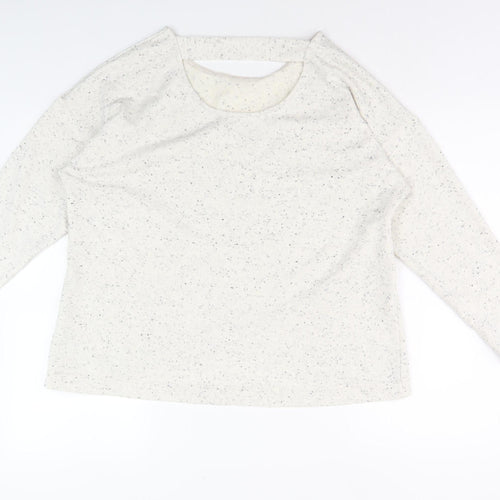 Dash Women's Ivory Pullover Sweatshirt Size 12