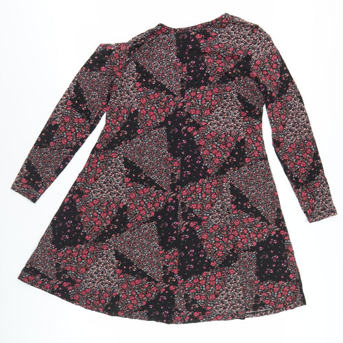 Marks and Spencer Women’s Floral Long Sleeve Dress 16 Multicoloured