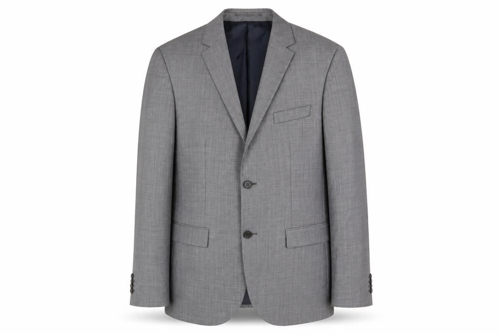 Front view of River Island Men's Grey Slim Fit Blazer Jacket 38