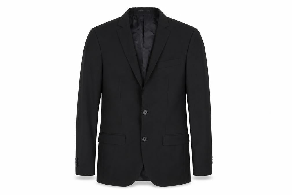 River Island Men's Black 36 Blazer, Formal Single-Breasted