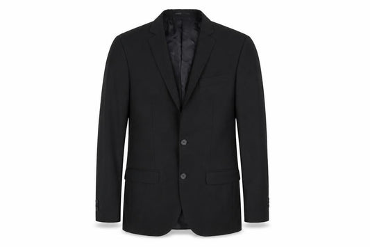 River Island Men's Black 36 Blazer, Formal Single-Breasted