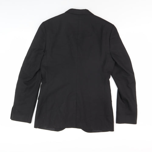 River Island Men's Black 36 Blazer, Formal Single-Breasted