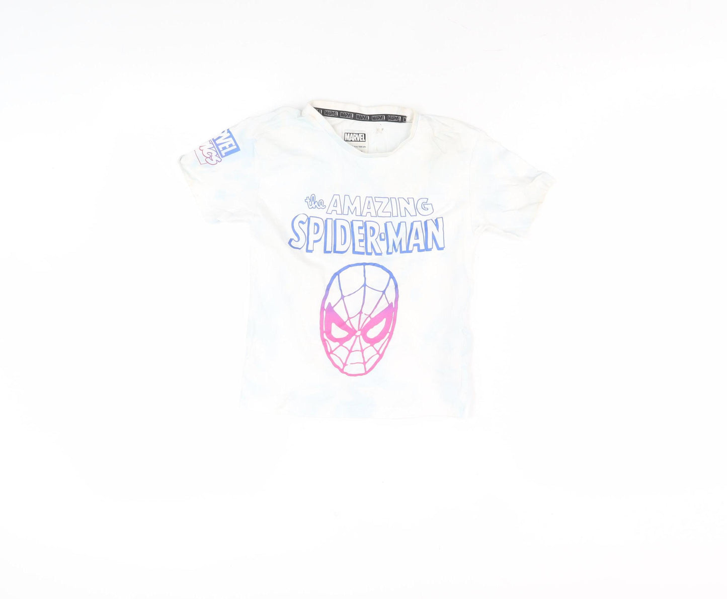 Marvel Boys' White Spider-Man T-Shirt, Size 3-4 Years