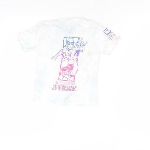 Marvel Boys' White Spider-Man T-Shirt, Size 3-4 Years