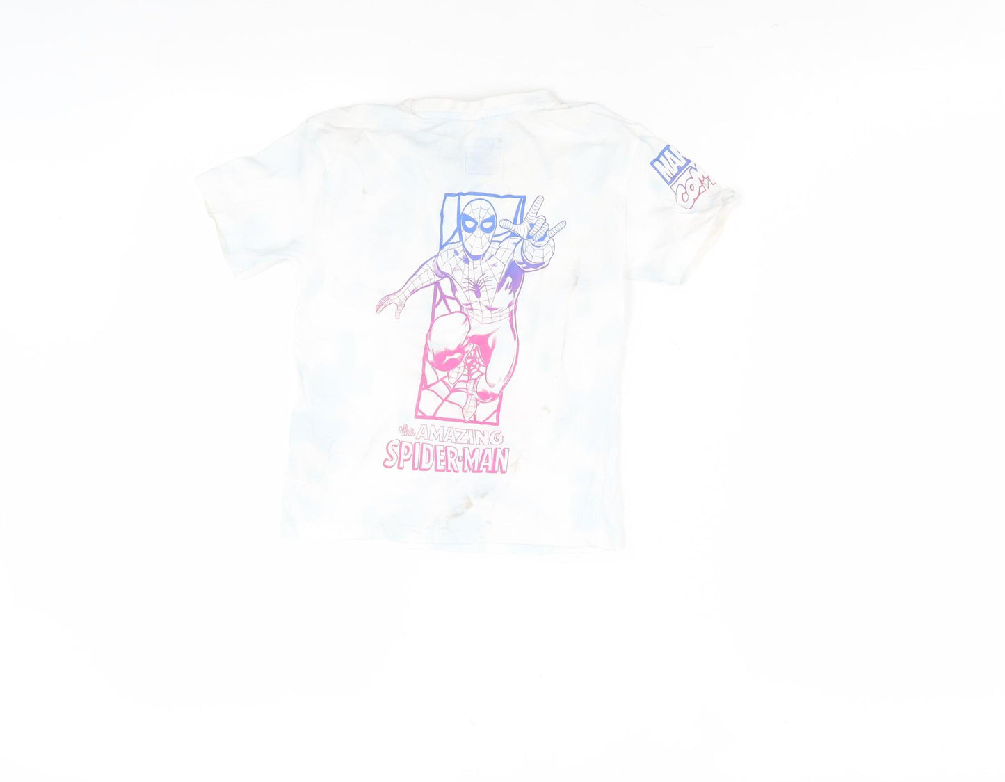 Marvel Boys' White Spider-Man T-Shirt, Size 3-4 Years