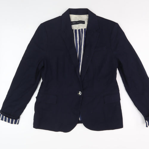 Zara Basic Women's Blue Blazer Jacket 4XL