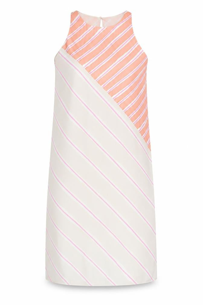 Front view of Zara Women's Multicoloured Striped Shift Dress XS