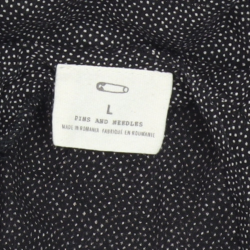 Pins and Needles Black Wide-Leg Jumpsuit L