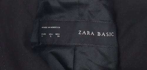 Zara Women's Black Pea Coat Jacket - Size S