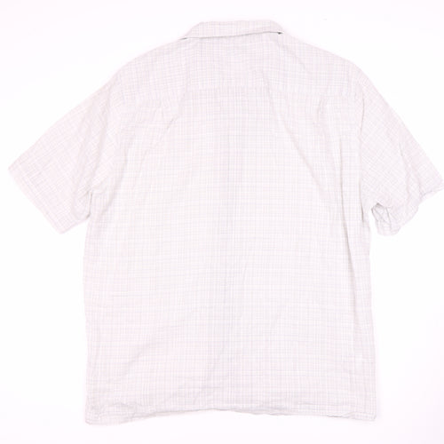 Marks and Spencer Men's Ivory Check Shirt XL