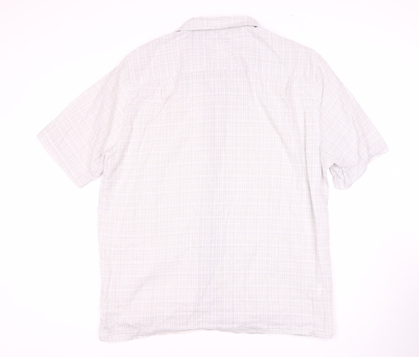 Marks and Spencer Men's Ivory Check Shirt XL