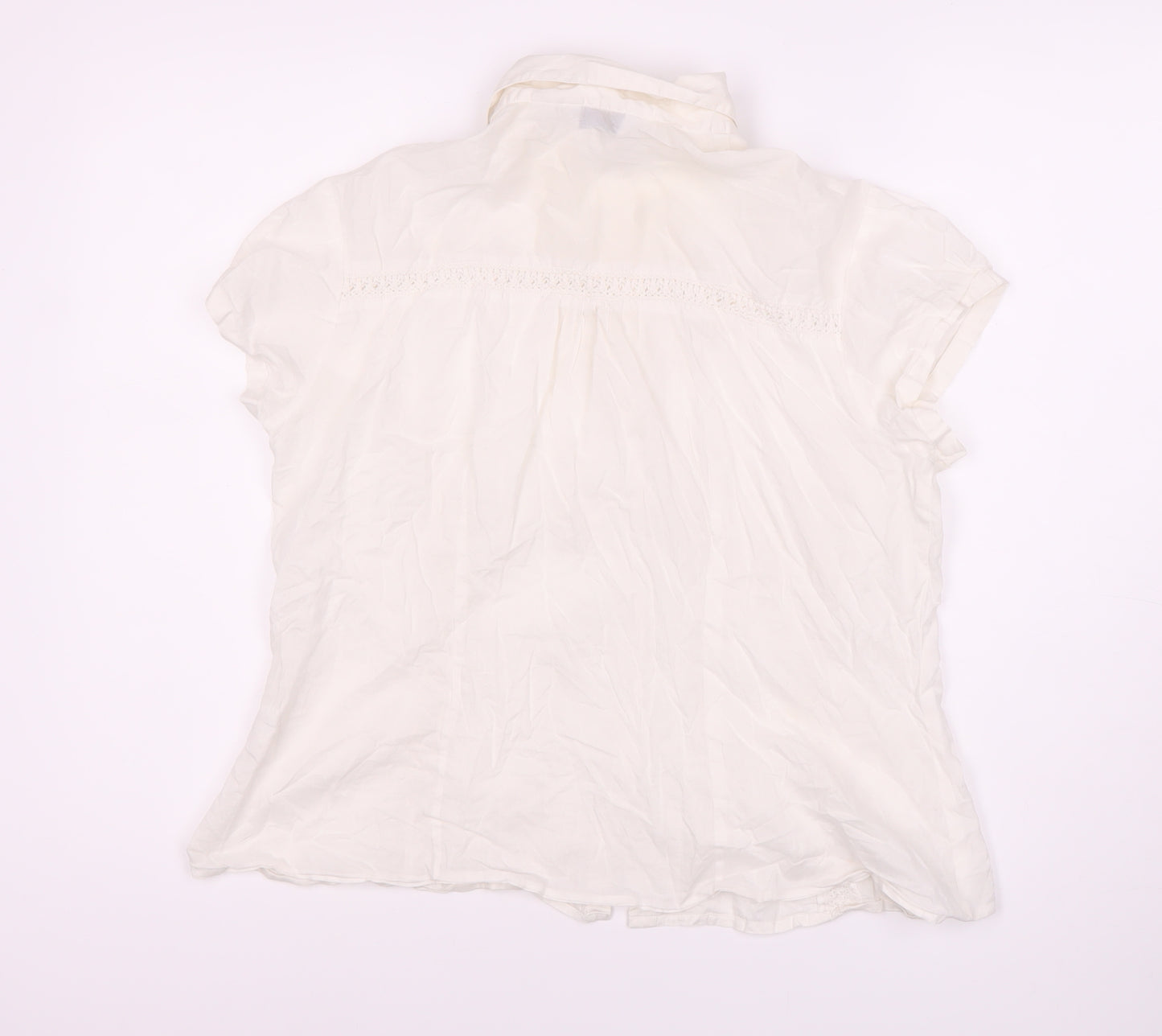 Next Women's Ivory Button-Up Petites Size 16 Shirt