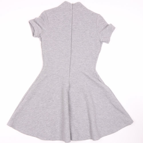 Superdry Women's Grey Fit & Flare Mini Dress