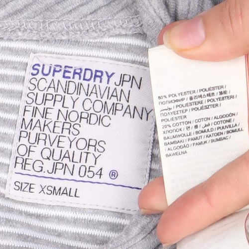 Superdry Women's Grey Fit & Flare Mini Dress