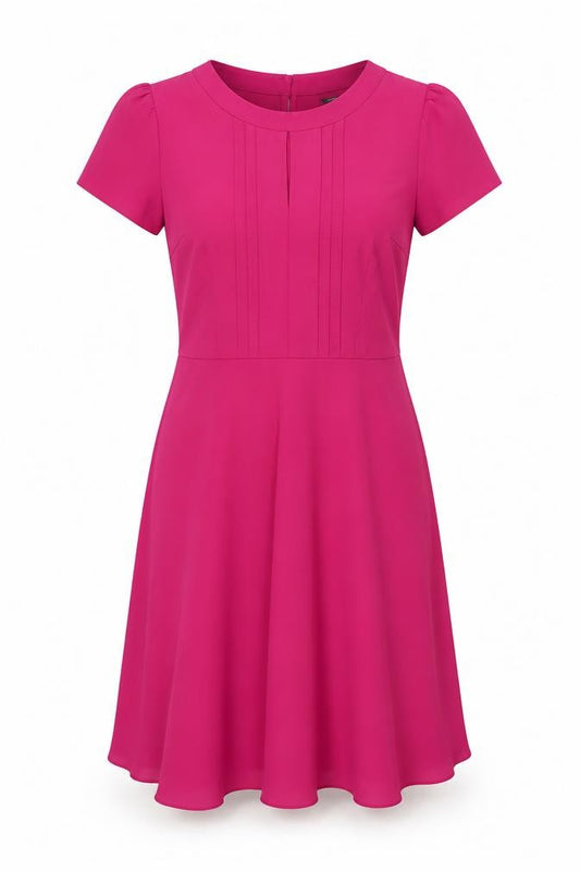 Front view of Dorothy Perkins Women's Pink A-Line Dress, size 12
