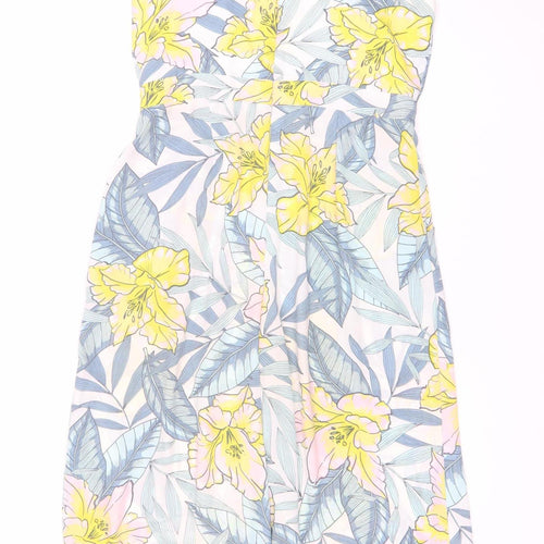 New Look Women's Multicoloured Floral Jumpsuit Size 10