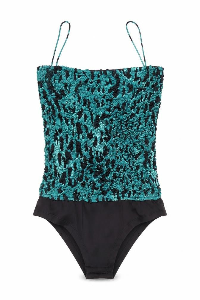 Front view of Dancing Leopard Women's Multicoloured, size 10, Spaghetti Strap Swimwear