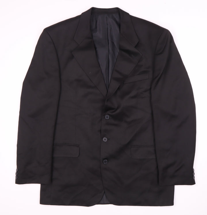 Jonathan Adams Men's Black Long Suit Jacket, Size 42