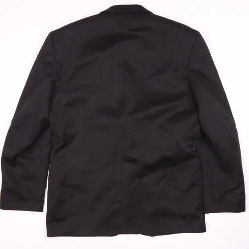 Jonathan Adams Men's Black Long Suit Jacket, Size 42