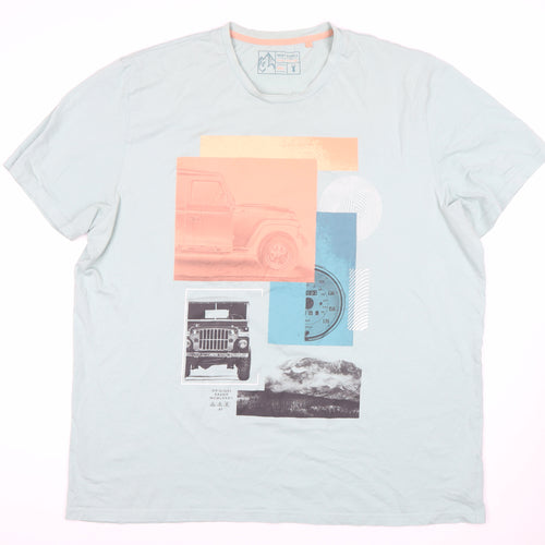 Next Men's 2XL Blue Car Graphic T-Shirt