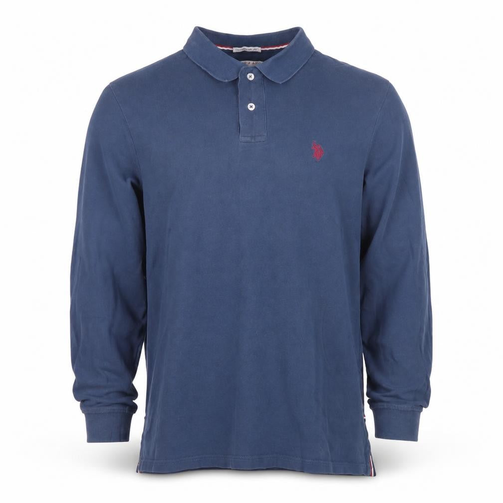 U.S. Polo Assn. Men's Blue Long Sleeve Polo L
