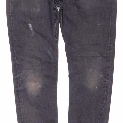 Levi Strauss Women's Black Straight Jeans UK 6