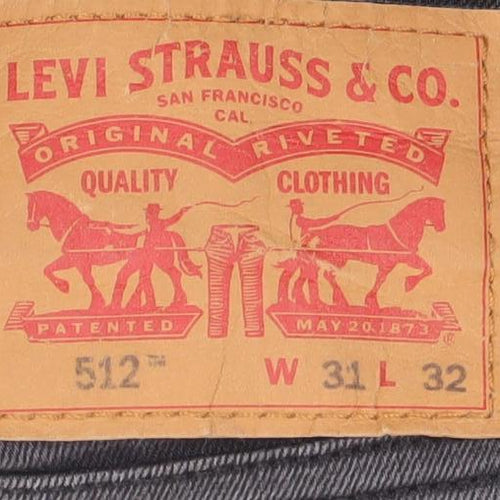 Levi Strauss Women's Black Straight Jeans UK 6