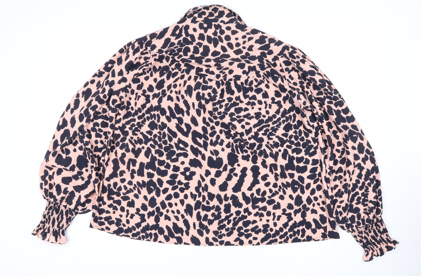 Topshop Women's Leopard Print Blouse, Size 6
