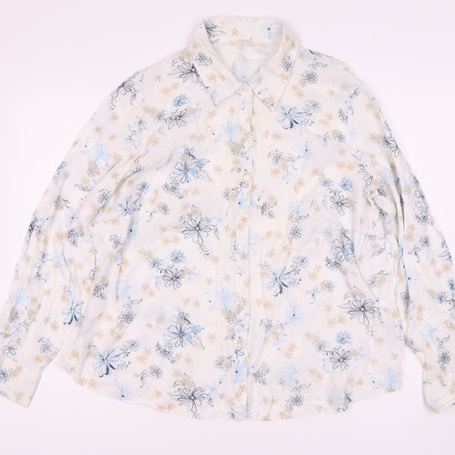 Marks and Spencer Women's Multicoloured Floral Button-Up