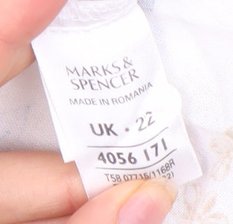 Marks and Spencer Women's Multicoloured Floral Button-Up