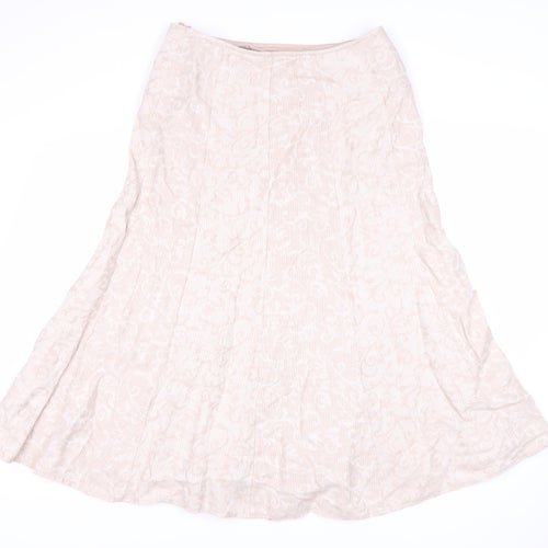Pine Ivory Women's Ivory Midi A-Line Skirt Size 10
