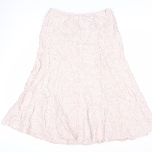 Pine Ivory Women's Ivory Midi A-Line Skirt Size 10