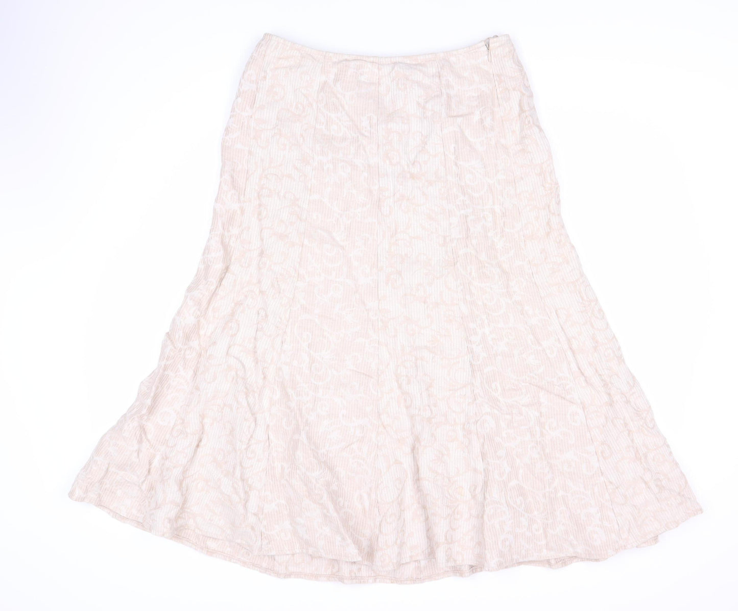 Pine Ivory Women's Ivory Midi A-Line Skirt Size 10