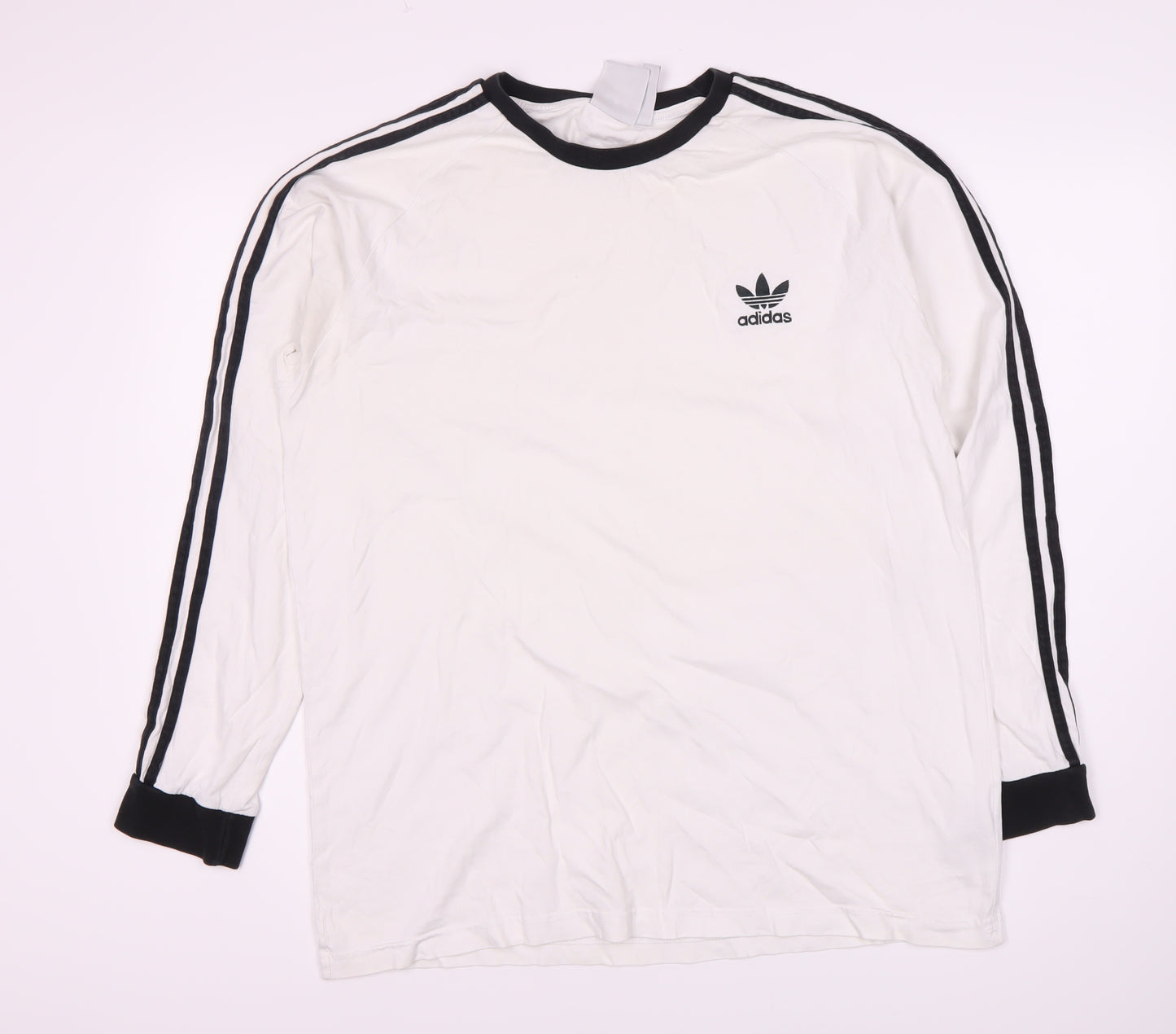 Adidas Men's White XL Long Sleeve T-Shirt