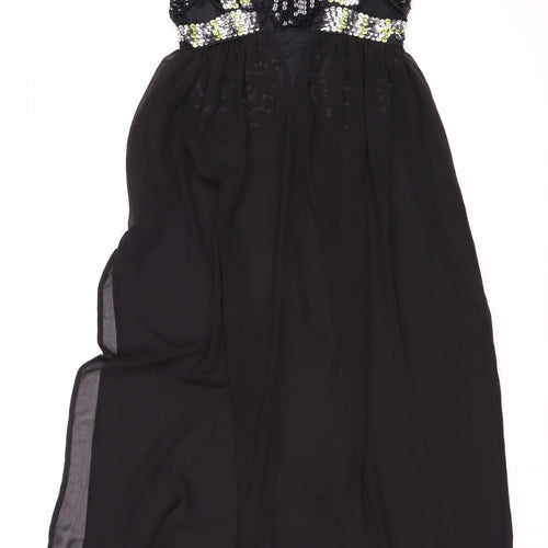 Miss Sixty Black Sequin Women's Sleeveless Dress Size 8