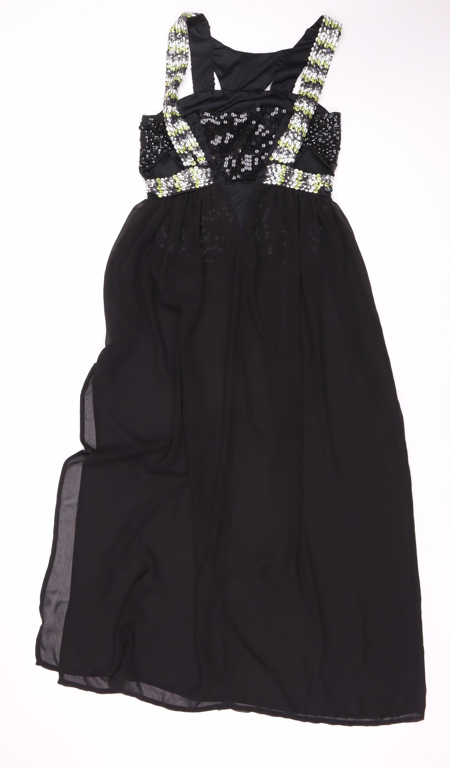 Miss Sixty Black Sequin Women's Sleeveless Dress Size 8