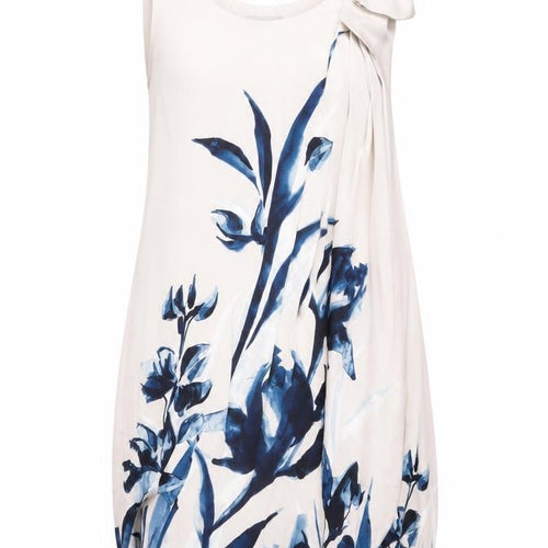 H&M Women’s Multicoloured Floral Bow Dress Size 12