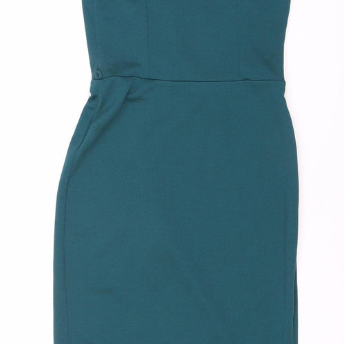 Eva Franco Women's Green Bodycon Midi Dress Size 10