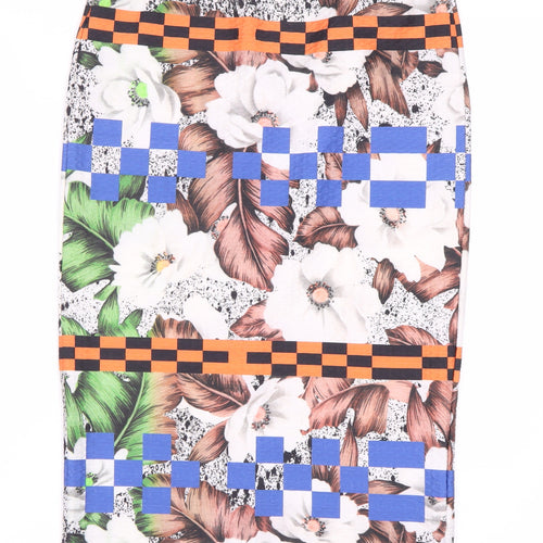 Topshop Women's Multicoloured Pencil Skirt Size 8