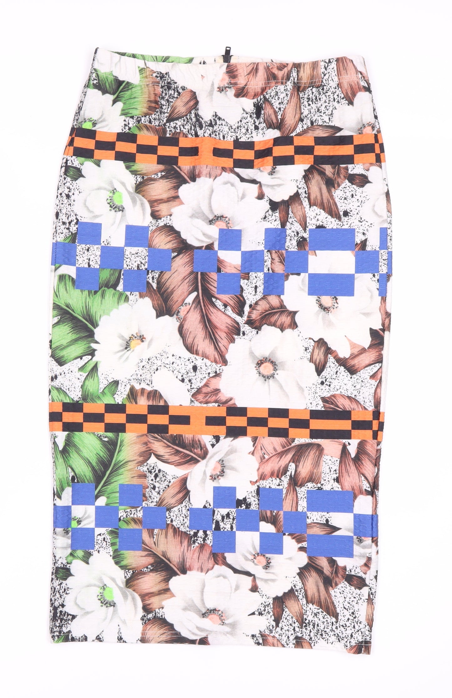 Topshop Women's Multicoloured Pencil Skirt Size 8