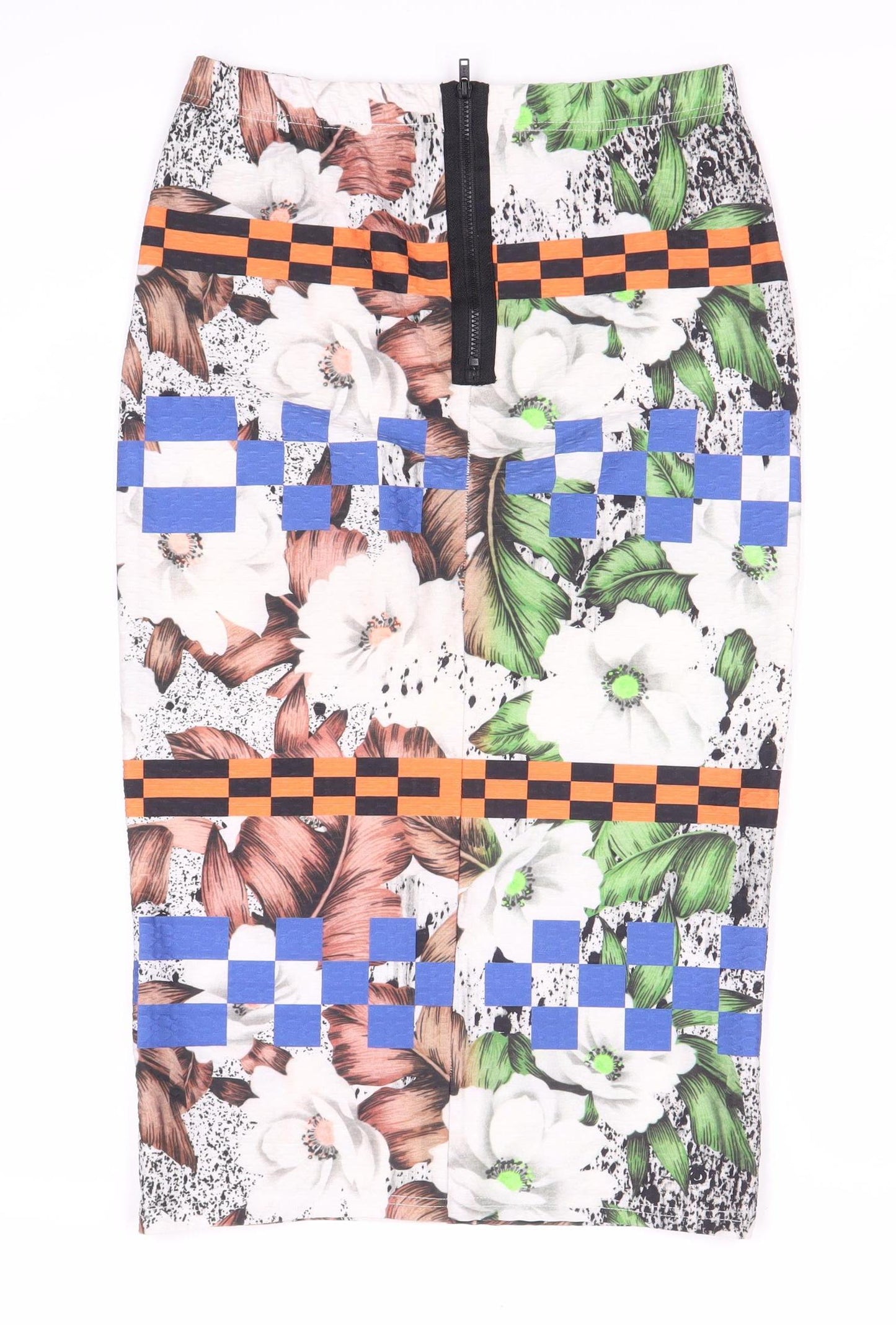 Topshop Women's Multicoloured Pencil Skirt Size 8