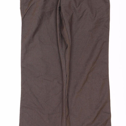 Haute City Men's Brown Herringbone Trousers, 28