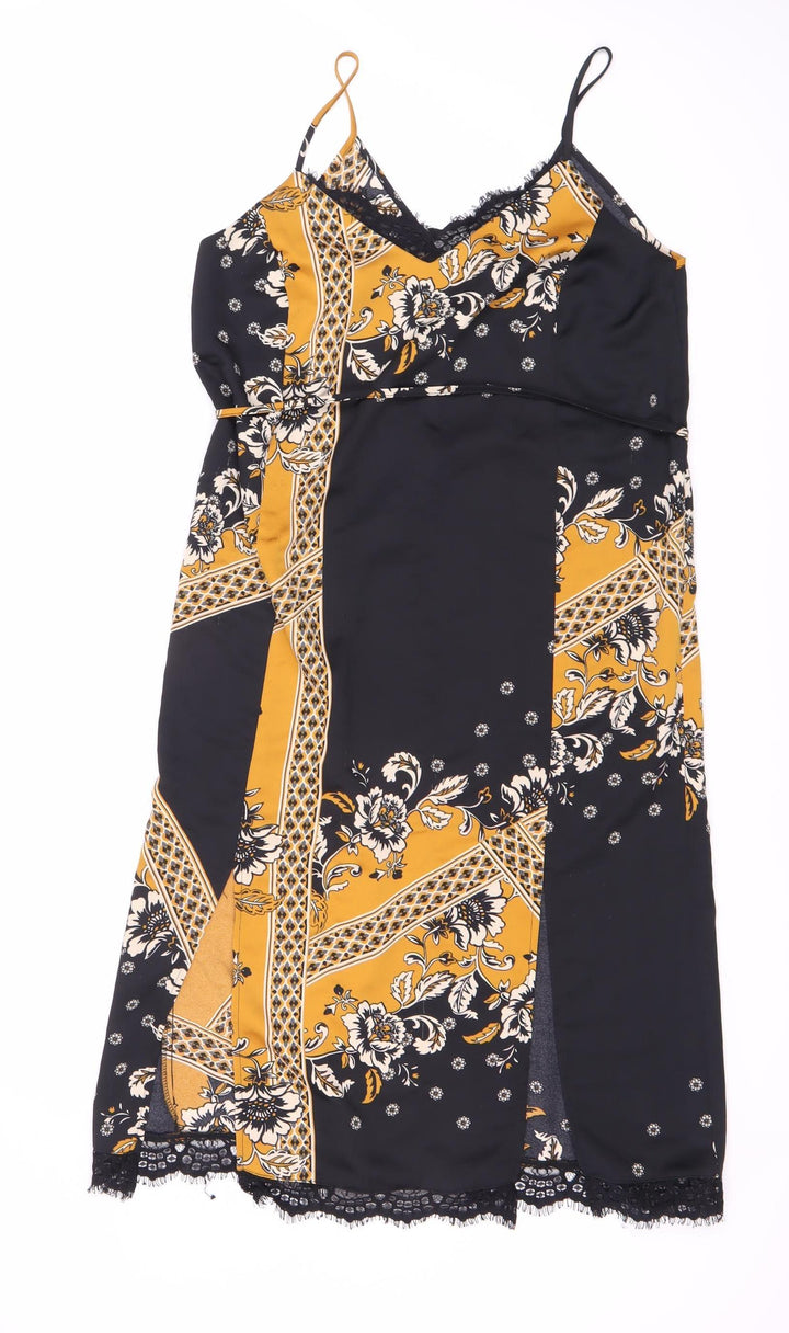 River Island Women's Multicoloured Slip Dress Size 8